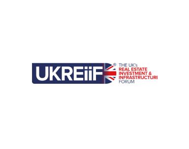 Logo of UKREiiF, the UK's Real Estate Investment & Infrastructure Forum, featuring the UK flag and bold text.