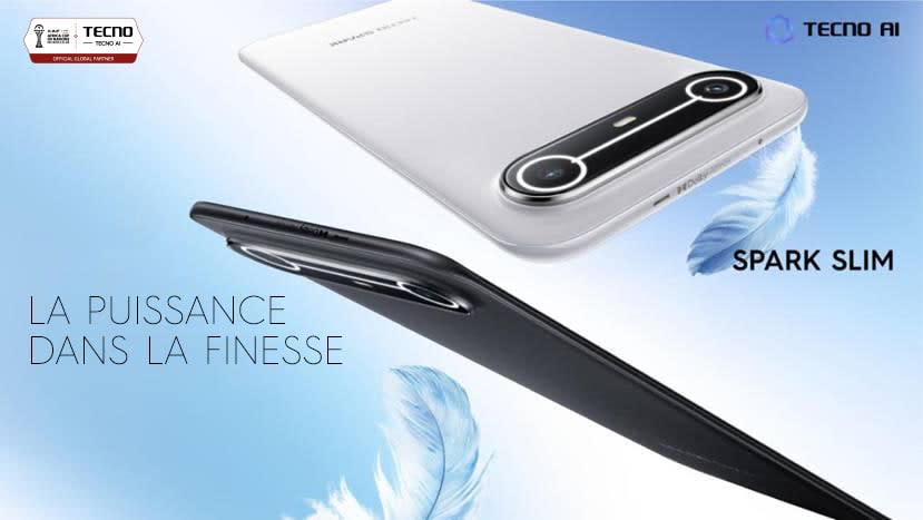 TECNO SPARK Slim : Lancement du smartphone ultra-fin primé pour son design révolutionnaire.