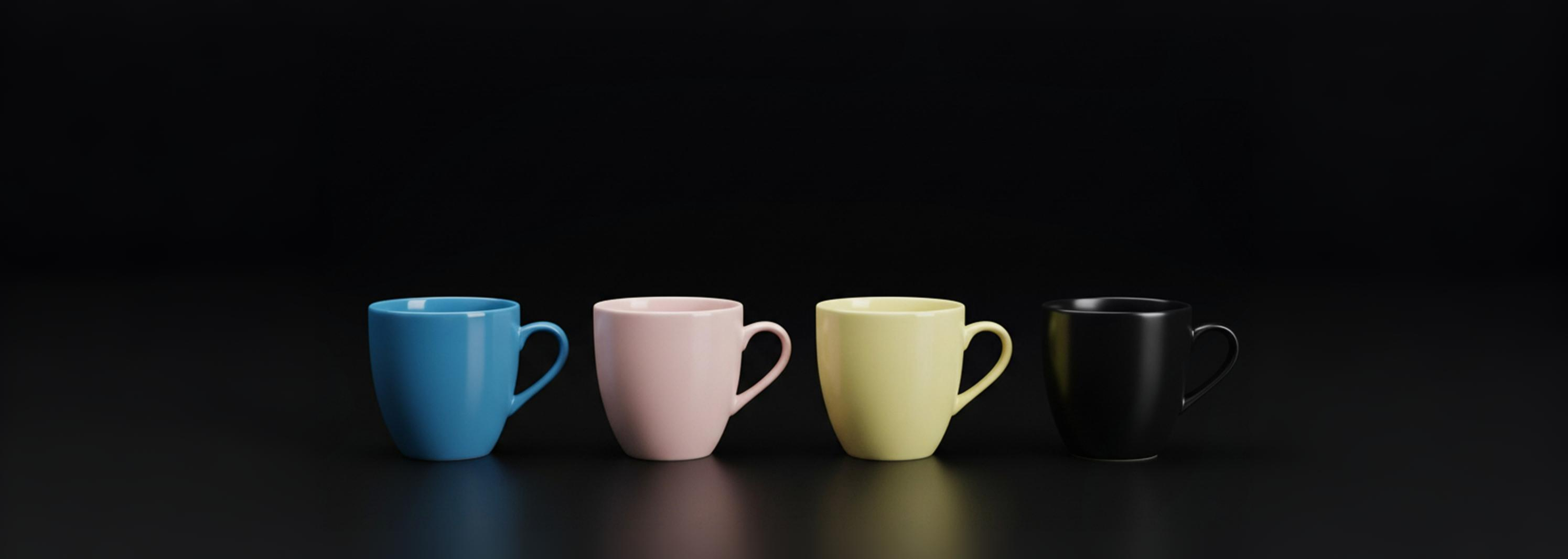 Beautiful cups collection