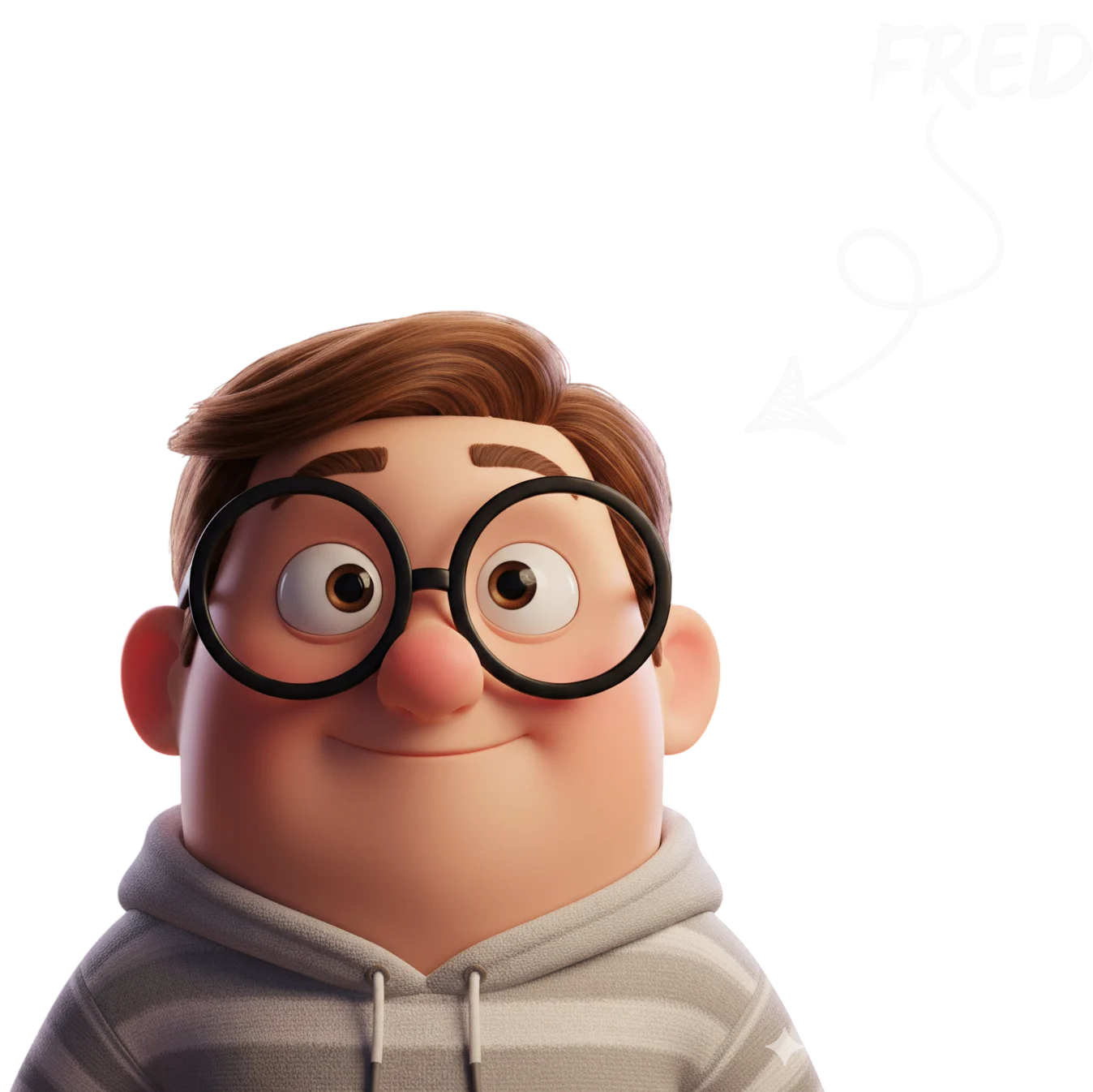 Fred the cartoon character looking excited about streaming