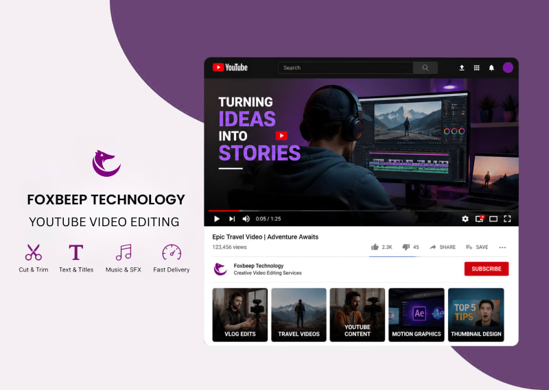 Professional YouTube Video Editing
