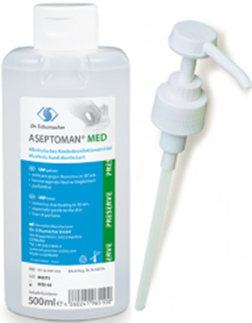 ASEPTOMAN MED 500ml με αντλία (72% αιθ.)