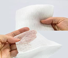 ΓΑΖΑ ΑΠΛΗ 7,5cm x 7,5cm, 12ply (ELMED) 100T