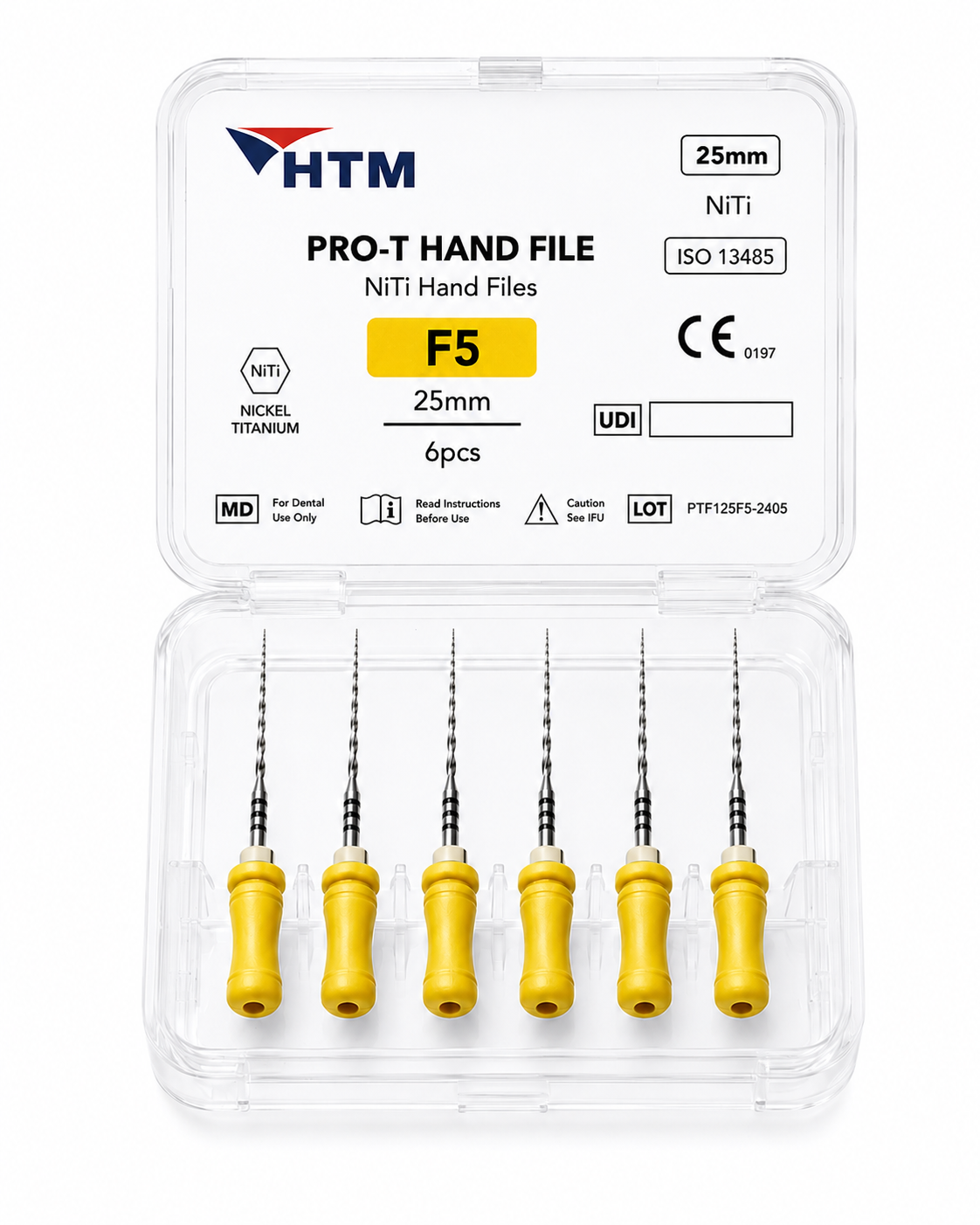 PRO-T HAND FILES NiTi 25mm (GOLD) NoF5, 6T