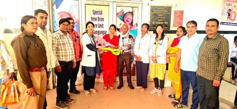 श्रीगंगानगर मेडिकल कॉलेज ने 600 ग्राम बच्ची को दिया नया जीवन