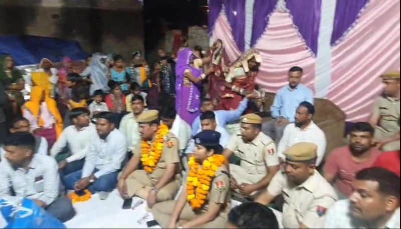 नारायणपुर थाना पुलिस ने सफाई कर्मचारी बेटी की शादी में मायरा भरा