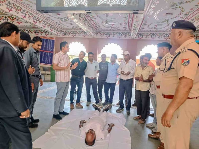 मावली रेलवे स्टेशन में CPR और BLS ट्रेनिंग आयोजित