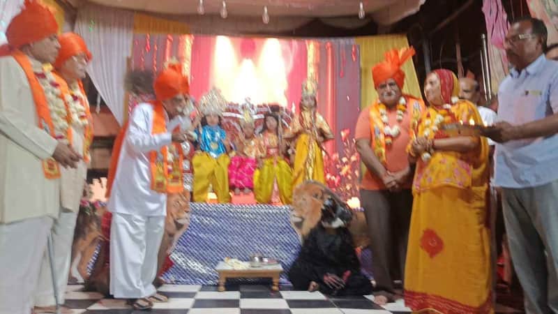 मांगरोल में राम राज्याभिषेक के साथ रामलीला का समापन