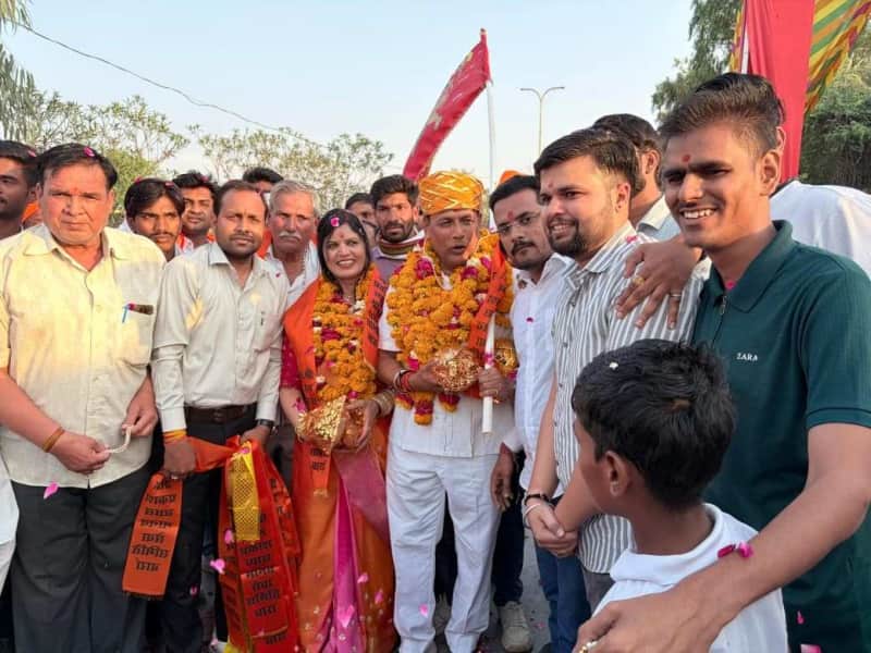 बारां में हनुमान जन्मोत्सव पर विशाल पदयात्रा का भव्य स्वागत