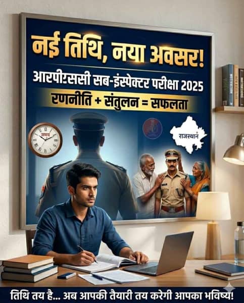 RPSC SI परीक्षा 2026 हेतु प्रेरक तैयारी और सफलता मार्गदर्शन