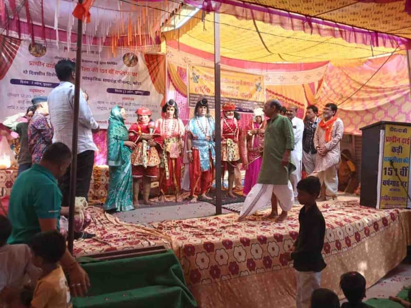मांगरोल रामलीला मंडली ने पीपल्दा में भव्य लीला प्रस्तुत