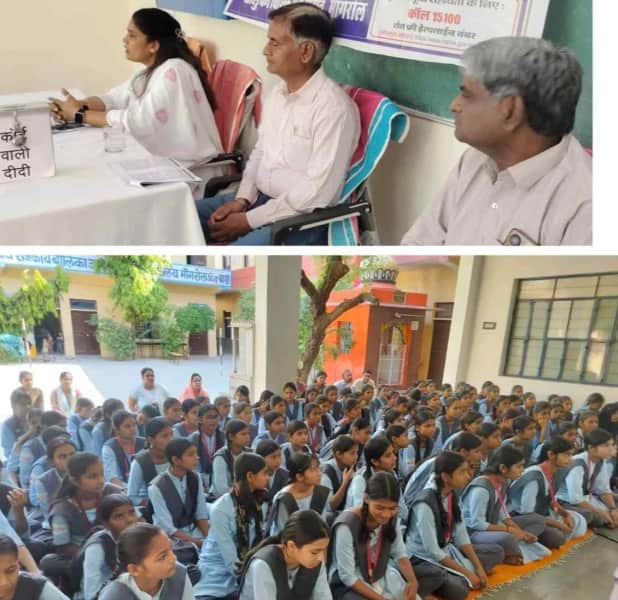 मांगरोल स्कूल में छात्राओं को साइबर क्राइम से बचाव जानकारी