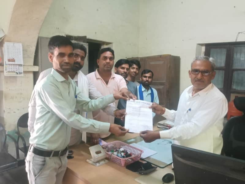 मांगरोल में डॉ अंबेडकर प्रतिमा स्थापना मांग को लेकर ज्ञापन