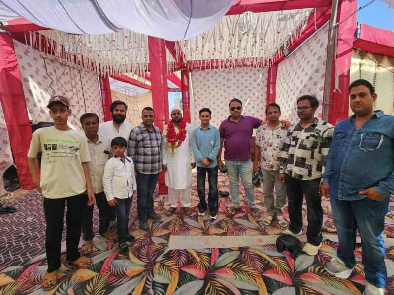 मकराना से हज यात्रा 2026 पर रवाना दंपति का स्वागत