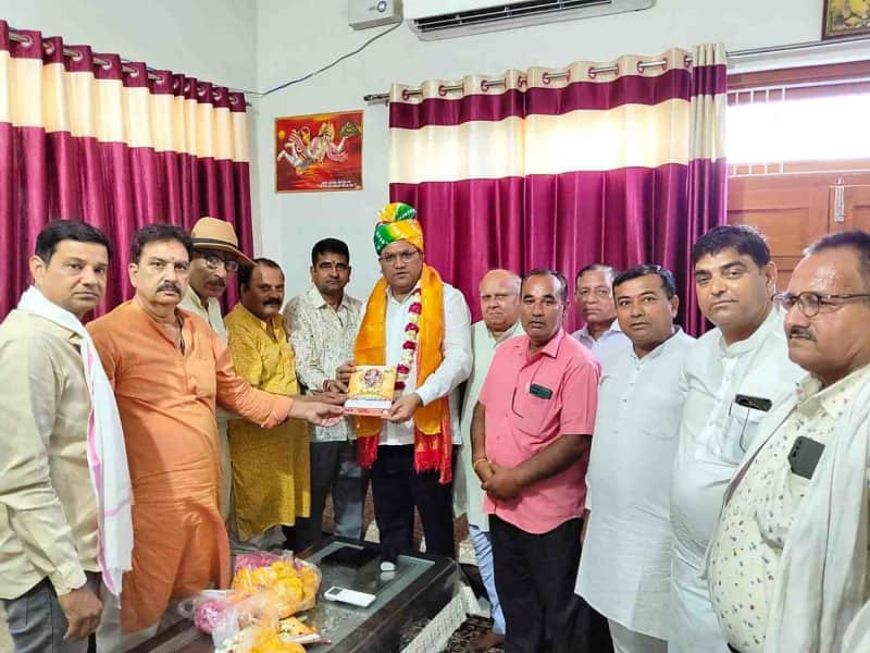निवाई में राजनंद हरीश शास्त्री का भव्य स्वागत, सनातन संदेश