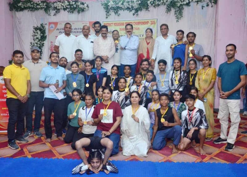 बूंदी में योगासन प्रतियोगिता, प्रतिभागियों ने शानदार प्रदर्शन किया