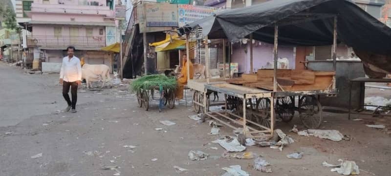 बकानी में सफाई कर्मियों की हड़ताल छठे दिन जारी