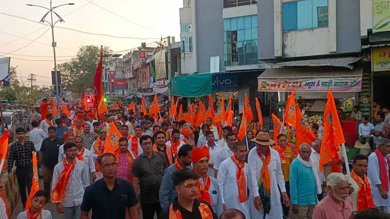 निवाई में शाही लवाजमे संग भव्य परशुराम शोभायात्रा निकली