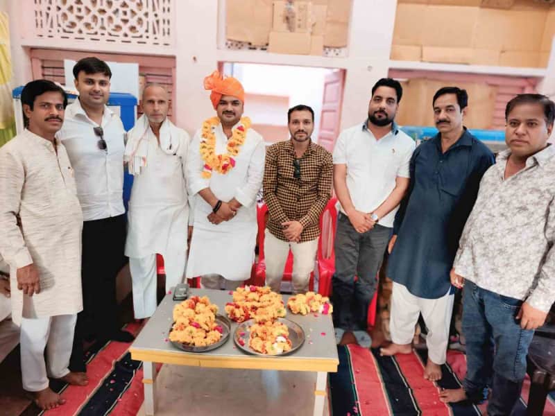 बारां में साहिल मिर्ज़ा के आगमन पर भाजपा कार्यकर्ताओं स्वागत