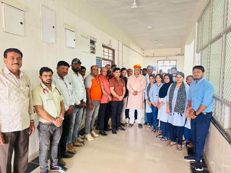 पूर्व मुख्यमंत्री अशोक गहलोत जन्मदिन सेवा दिवस विधायक गैसावत निरीक्षण