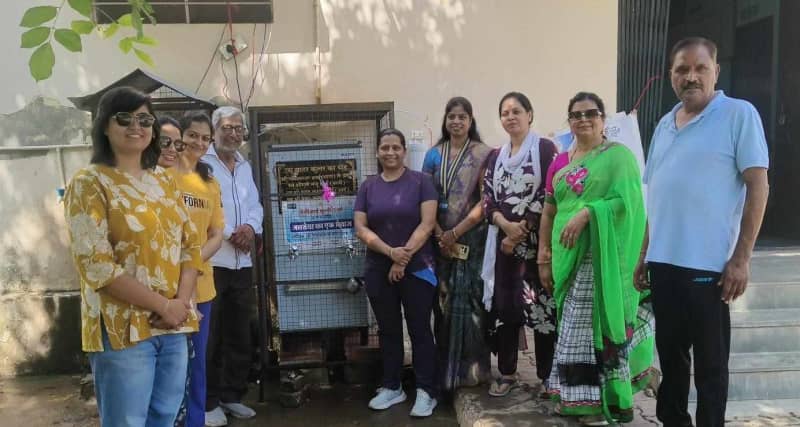 बूंदी खेल संकुल में वॉटर कूलर-प्यूरीफायर, जेसीआई ऊर्जा की पहल
