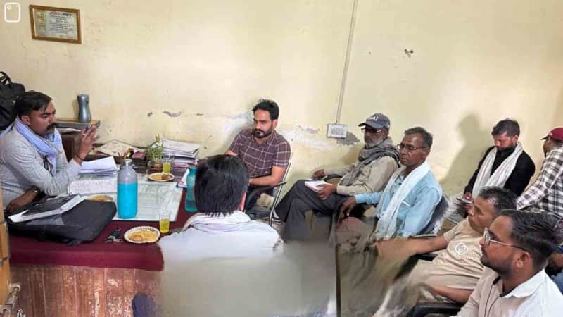 मांगरोल सीएडी उपखंड में निर्माण कार्यों की प्रगति बैठक