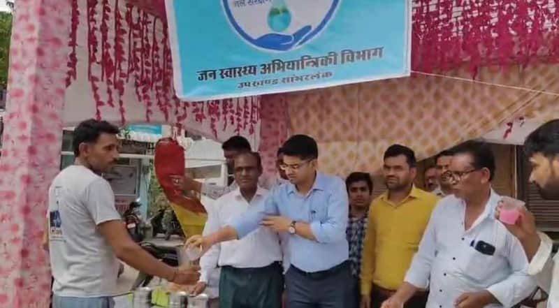 सांभर लेक में जलदाय विभाग की शीतल जल सेवा सराहनीय
