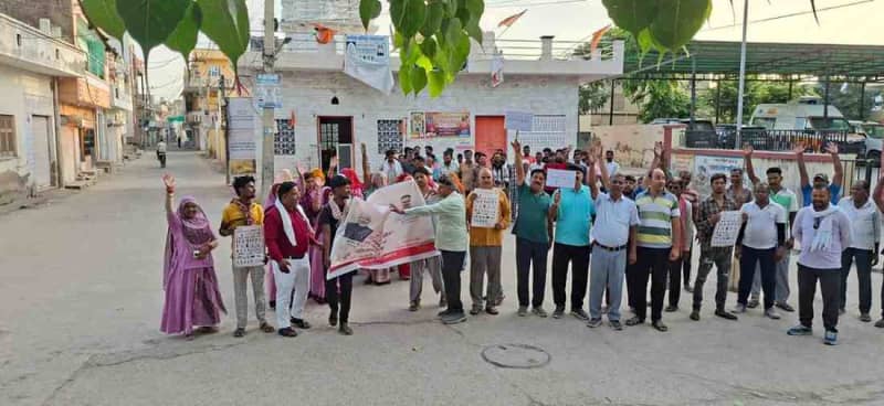 मकराना में योगा रैली, अंतर्राष्ट्रीय योग दिवस की तैयारी