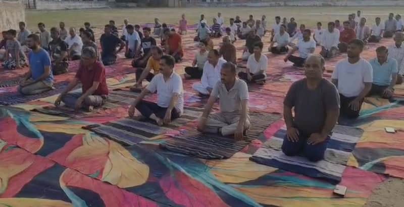 रानीवाड़ा में अंतर्राष्ट्रीय योग दिवस पर भव्य सामूहिक योगाभ्यास आयोजन