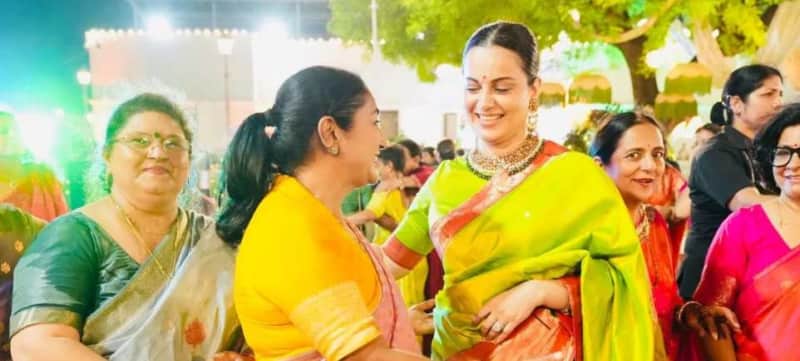 कंगना रनौत ने CM रेखा गुप्ता संग मनाई पहली तीज, जमकर किया डांस