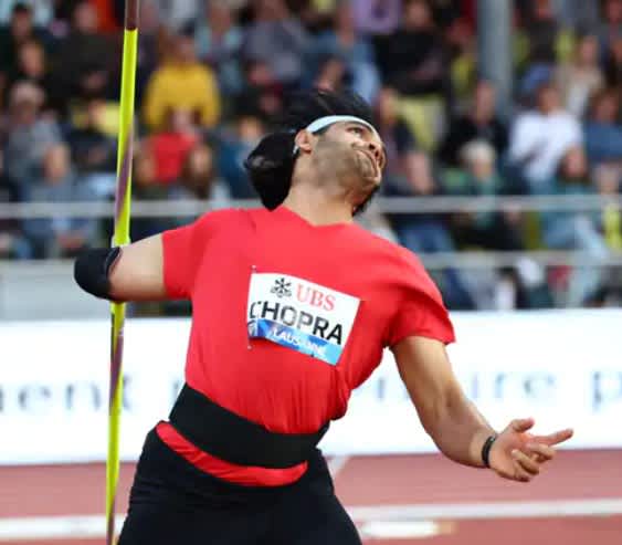 नीरज चोपड़ा लुसाने डायमंड लीग में दूसरे स्थान पर, 88.05 मीटर का शानदार थ्रो