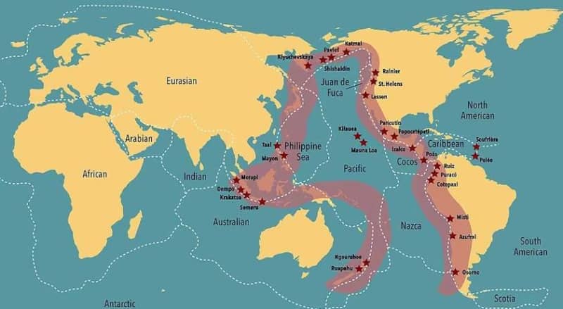 रिंग ऑफ फायर में भूकंपों की हलचल, एक हफ्ते में 187 झटके