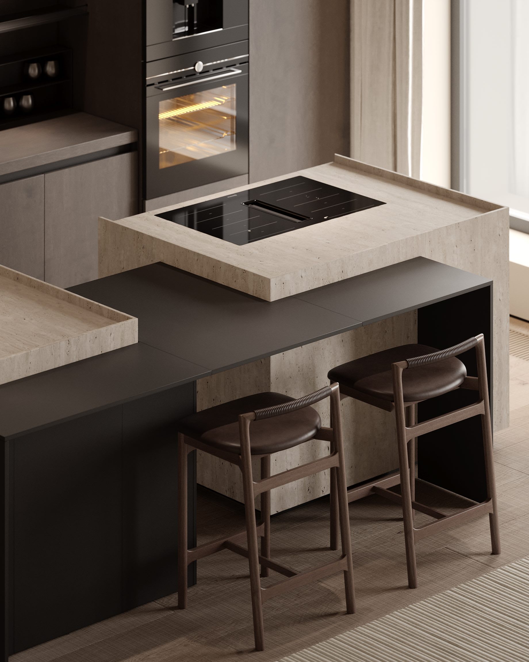 Дизайн интерьера гостиная в проекте NEVA HOUSE SPB