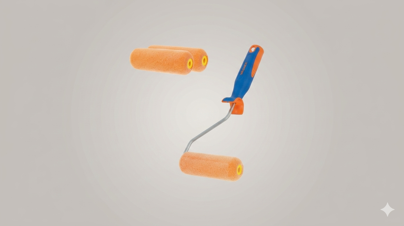Pack 2 Mini Rodillo Flocado Redondeado 11 cm