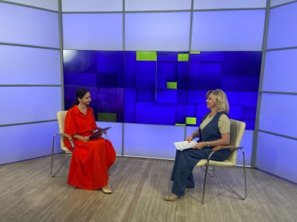 В студии телеканала 