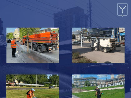 На территории города продолжаются работы по благоустройству