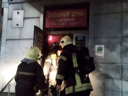 На Большой Садовой пожарные тушили магазин 