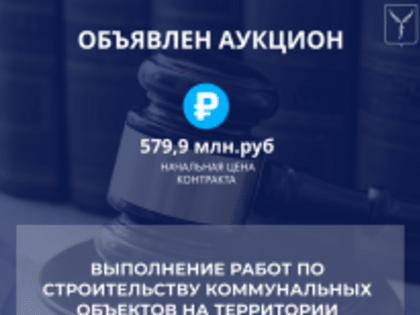 Объявлен аукцион