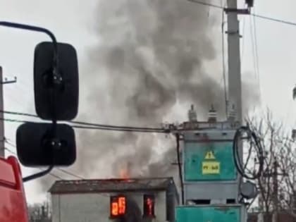 Около Гусельского моста сгорел двухэтажный дом