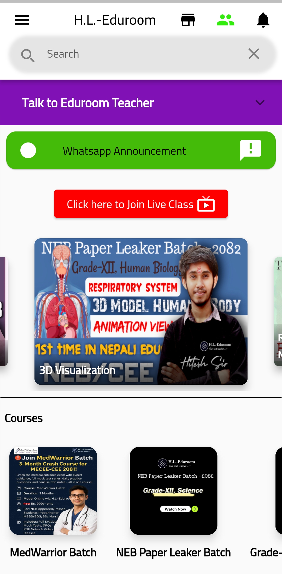 H.L.-Eduroom app preview