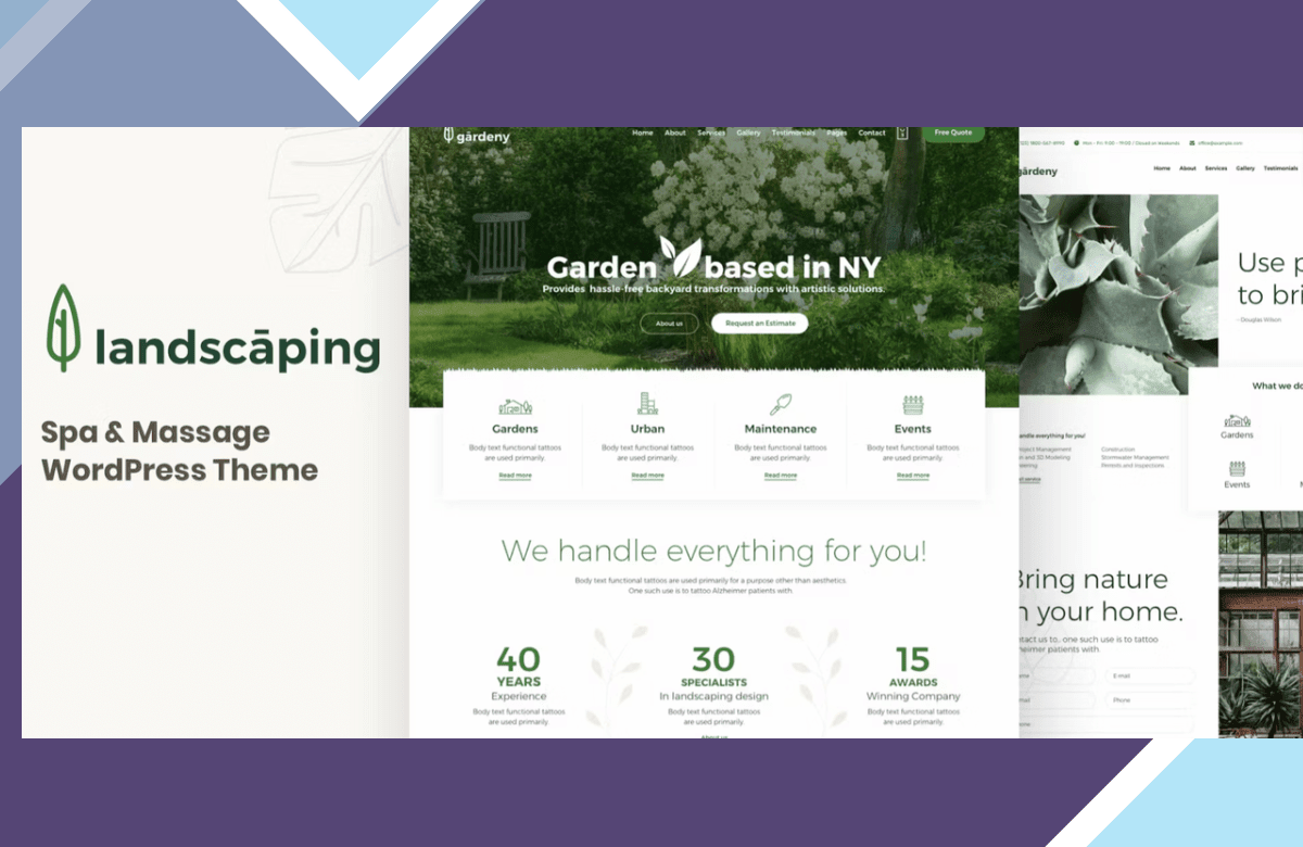Landscaping – Garden Landscaper WordPress Theme screenshot