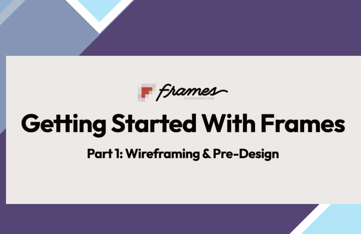 Frames – Wireframe and Design Websites Faster in WordPress screenshot