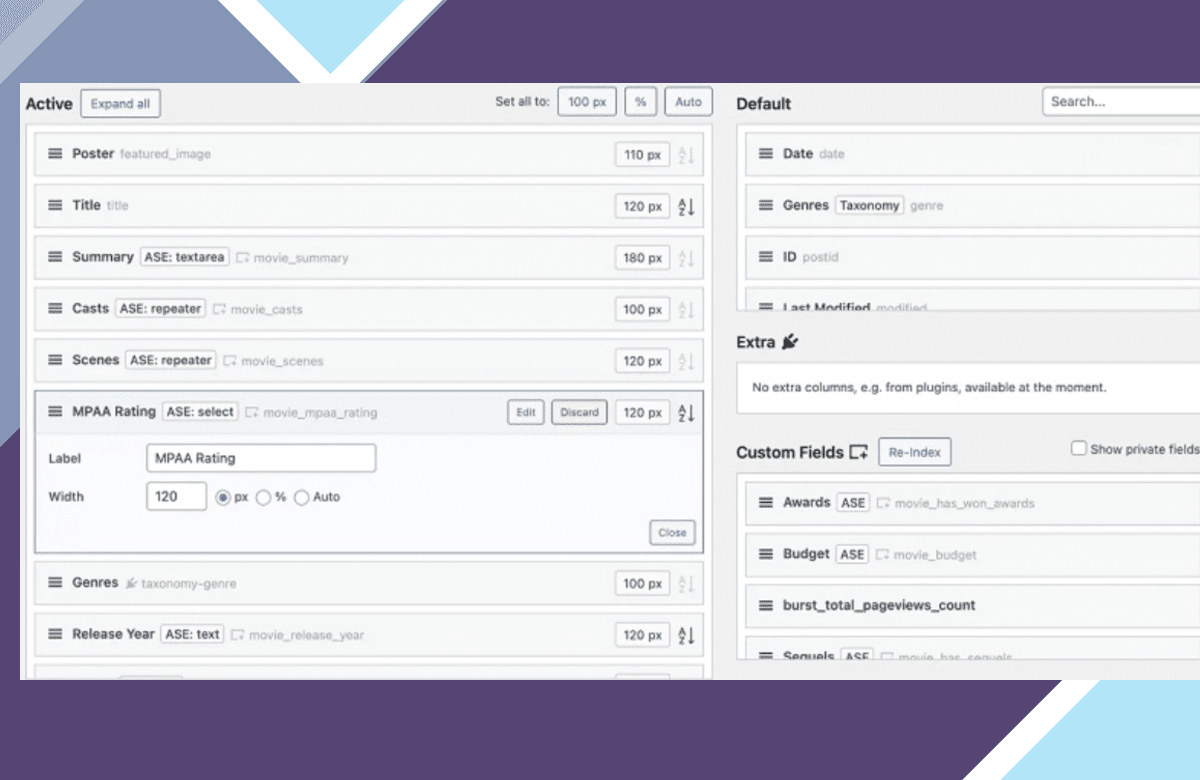 Admin and Site Enhancements (ASE) screenshot