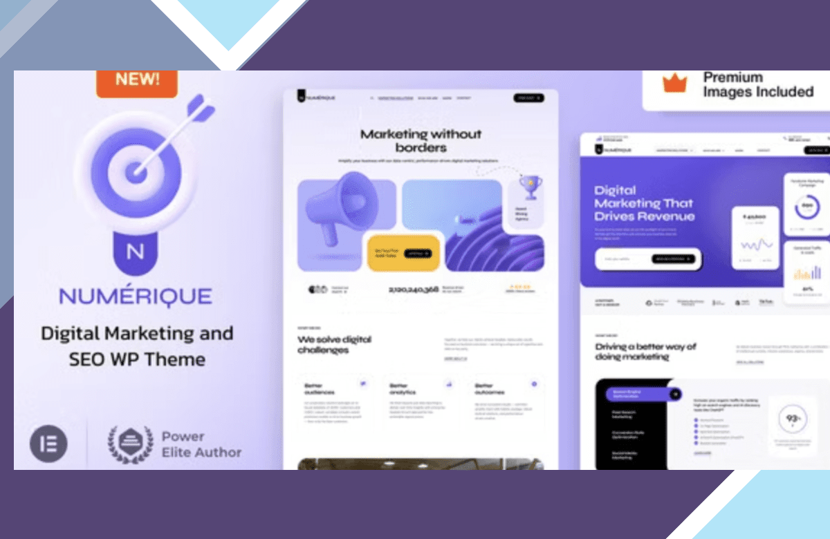 Numérique – SEO Digital Marketing WordPress screenshot