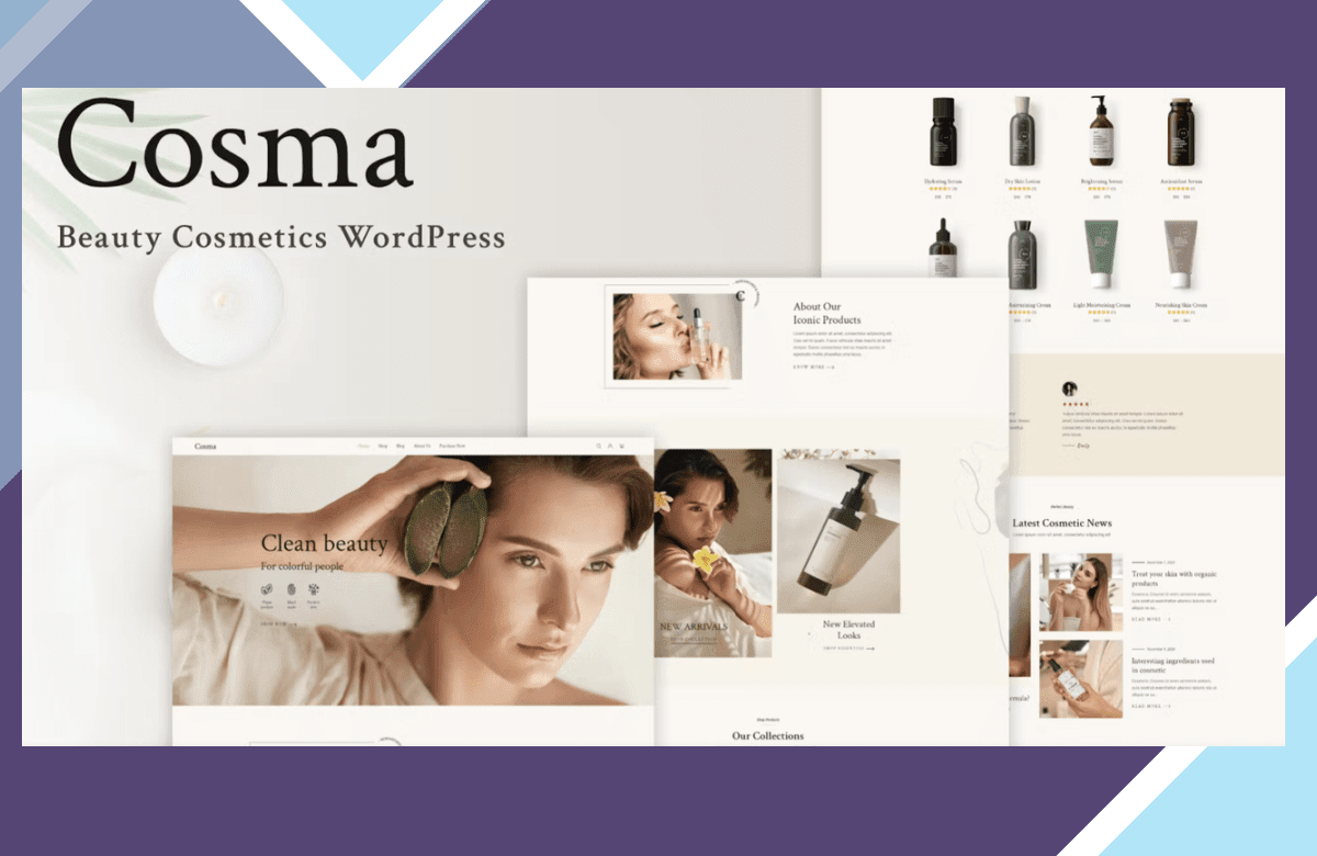 Cosma – Beauty Cosmetics WordPress Theme screenshot