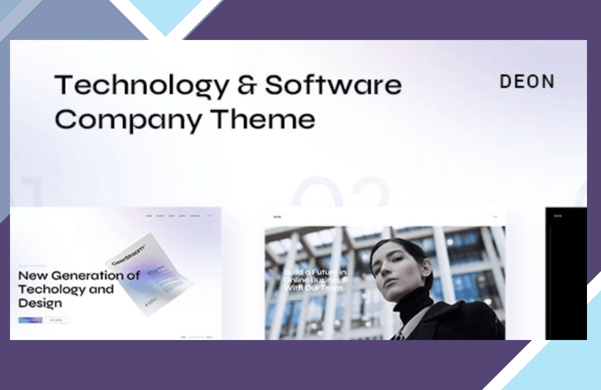Deon – Technology and Software Company Theme screenshot