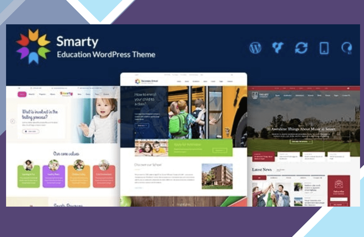 Smarty – School Kindergarten WordPress Theme screenshot
