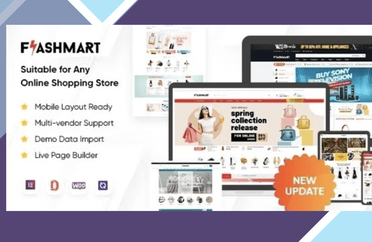 FlashMart – Multipurpose Elementor WooCommerce WordPress Theme screenshot