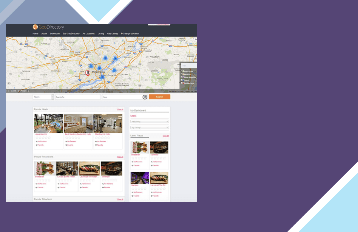 GeoDirectory Framework screenshot