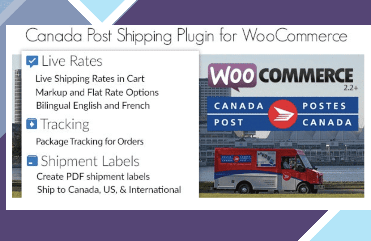 Canada Post Woocommerce Shipping Plugin screenshot